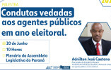 Evento acontece no dia 20 de junho, às 10h, com procurador do Estado do Paraná, Adnilton José Caetano.